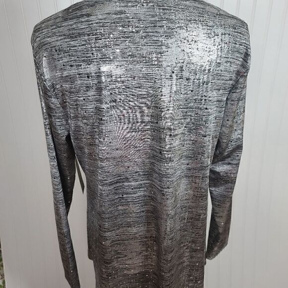A LA Carte Metallic Long Sleeve Blouse NWT SIZE MEDIUM - Picture 3 of 8